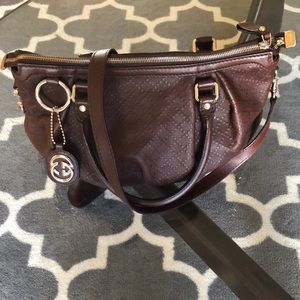 Brown leather Gucci bag